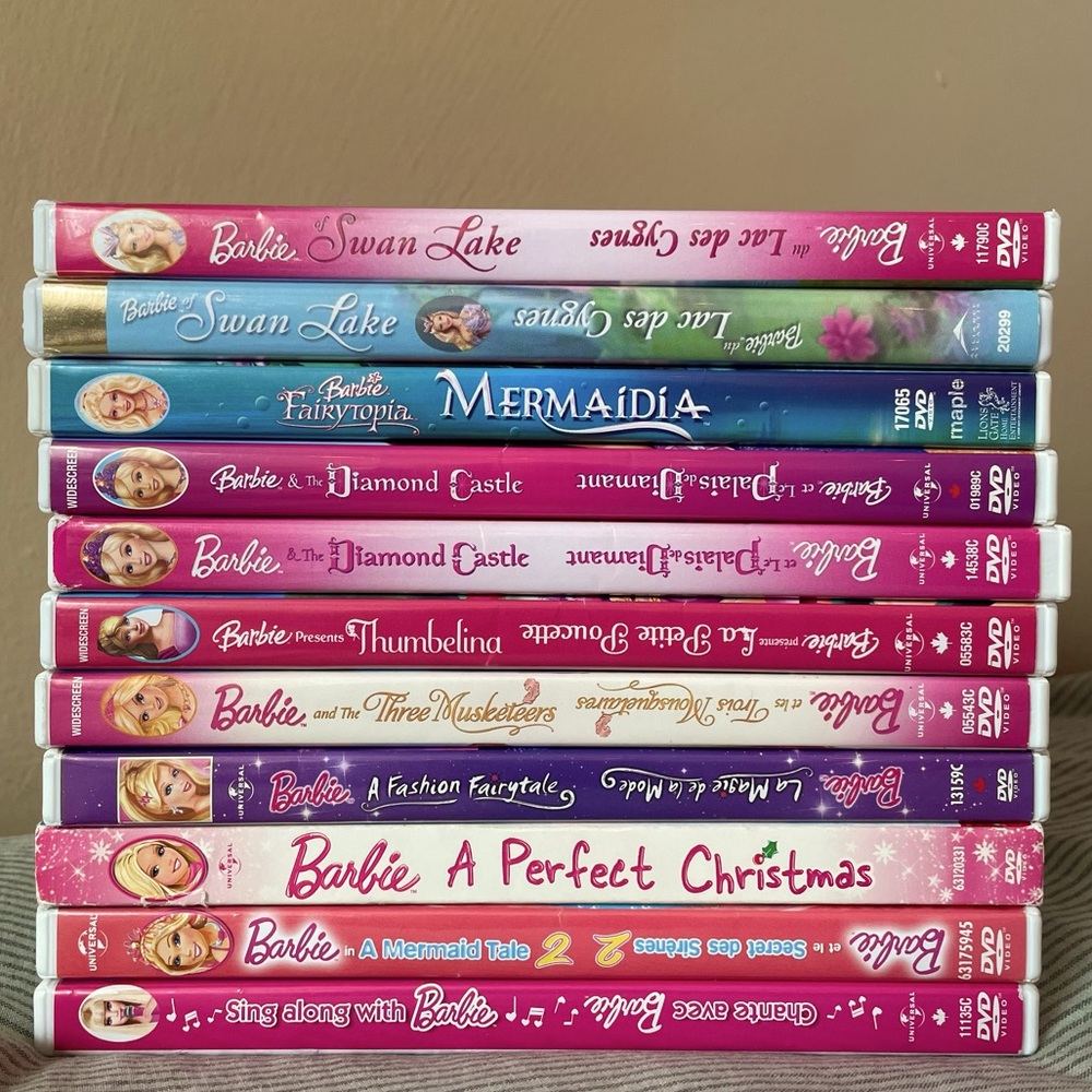Assorted Barbie Movie DVDs! (11 total, $7 each)